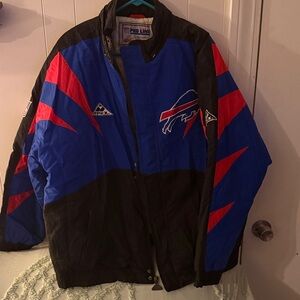 Apex Men's Blue and Black Varsity Jacket